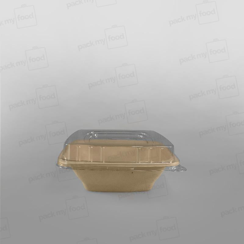 Compostable Sugarcane Pulp Square Bowls