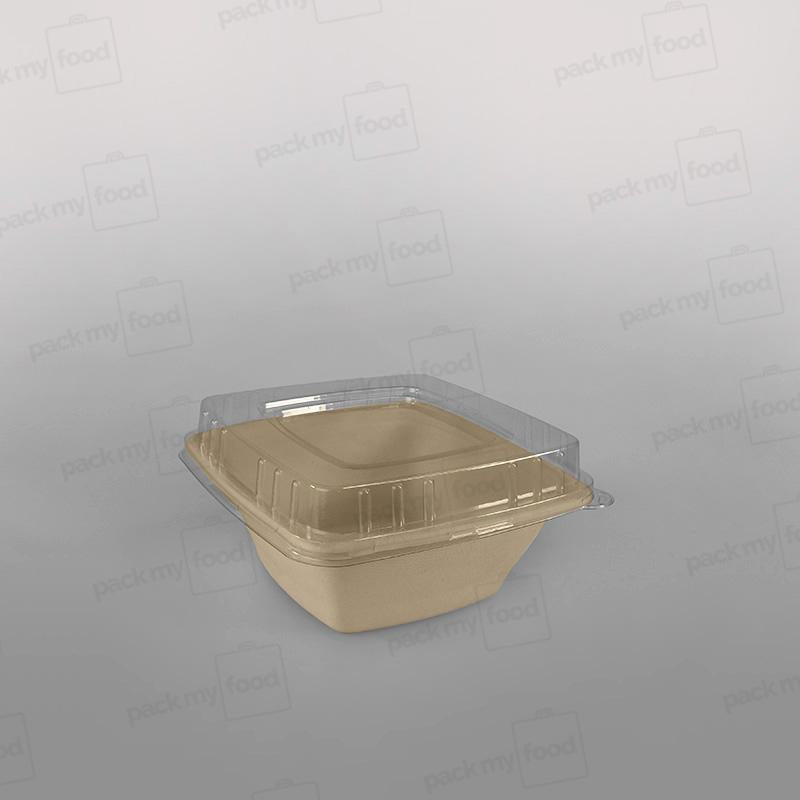 Compostable Sugarcane Pulp Square Bowls