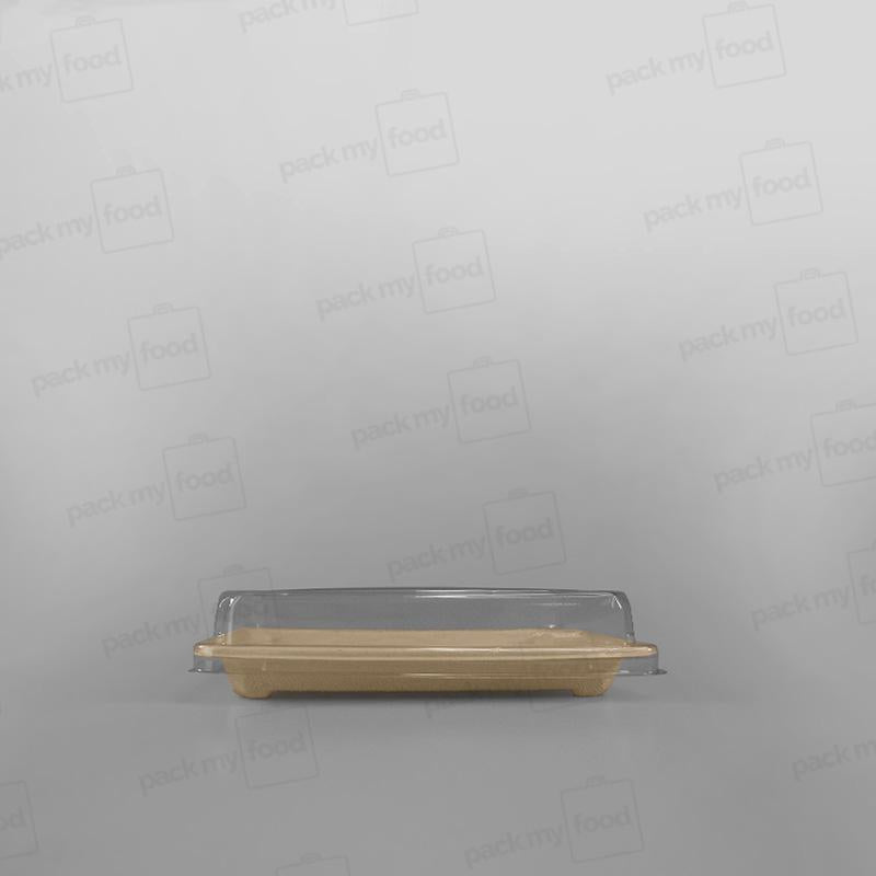 Compostable Sugarcane Sushi Tray & PET Lid