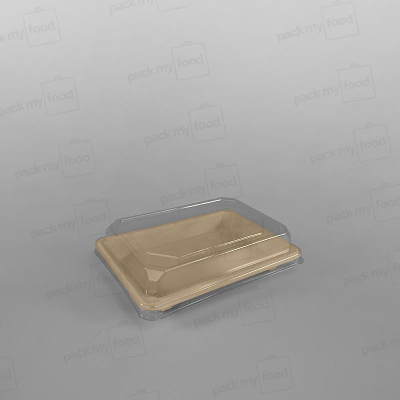 Compostable Sugarcane Sushi Tray & PET Lid