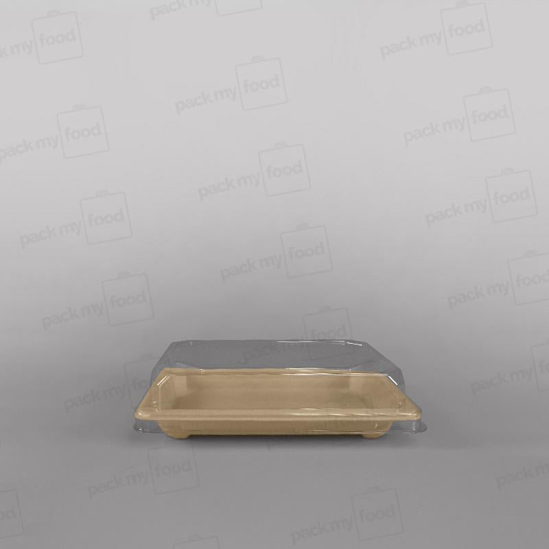 Compostable Sugarcane Sushi Tray & PET Lid