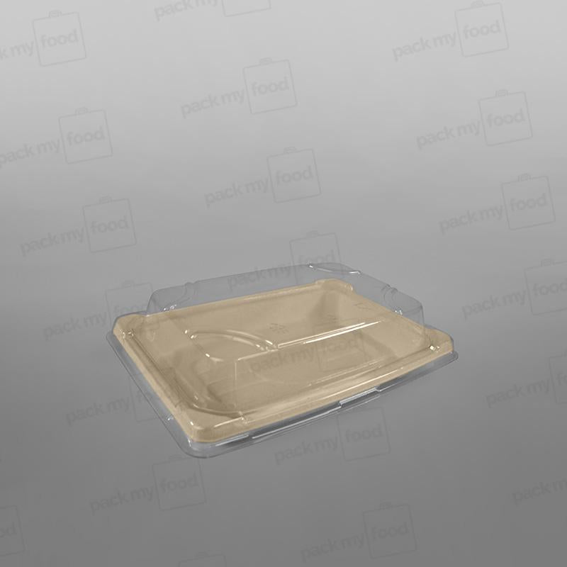 Recyclable PET Lid For Sushi Tray - Size - 185x130mm