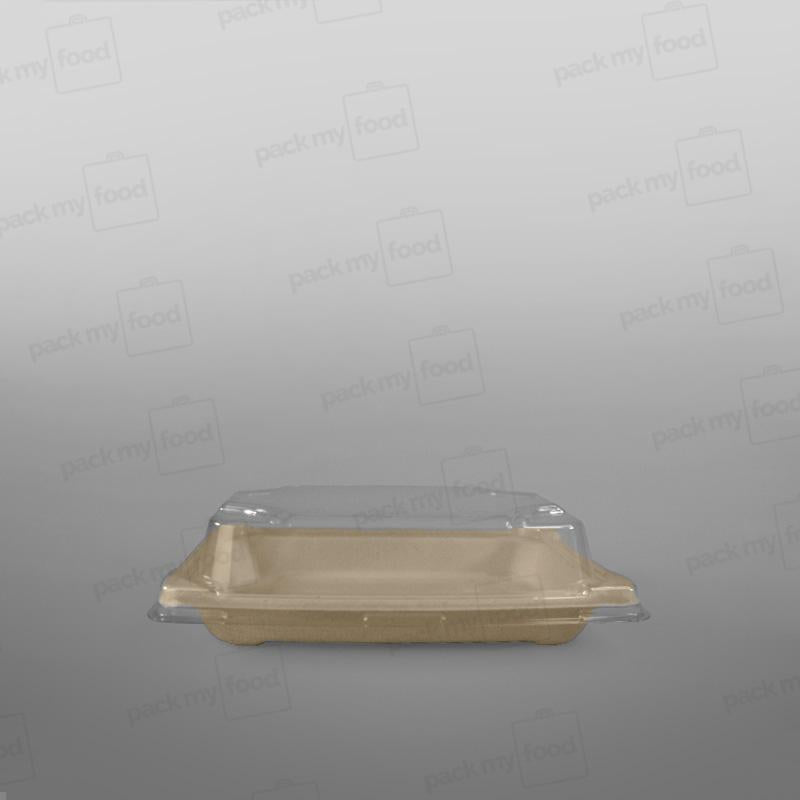 Recyclable PET Lid For Sushi Tray - Size - 185x130mm
