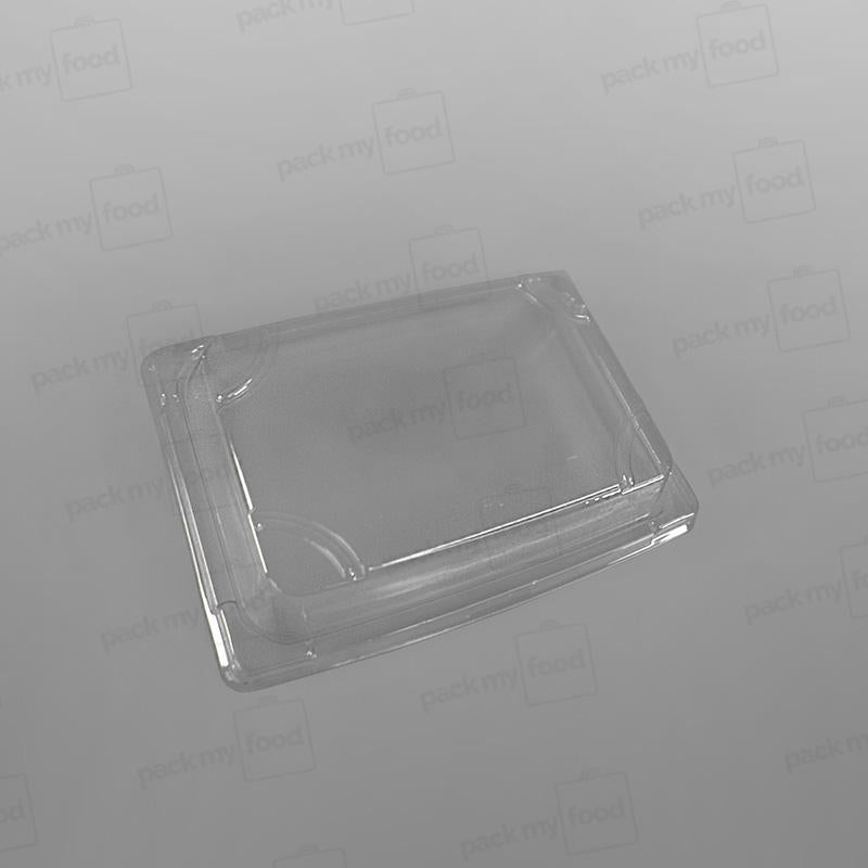 Recyclable PET Lid For Sushi Tray - Size - 215x136mm