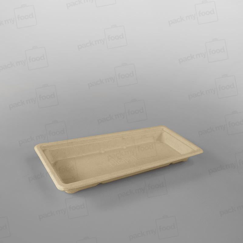 Compostable BioCane Sushi Tray - 221x91x24mm