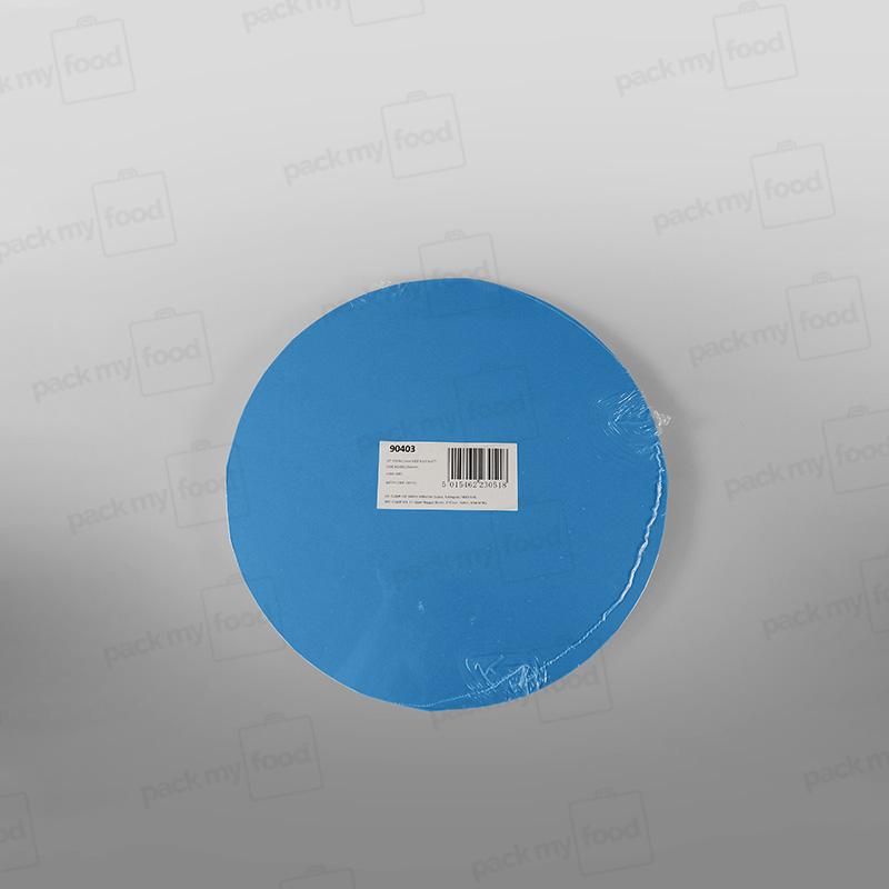 Cake Card Blue Round Masonite