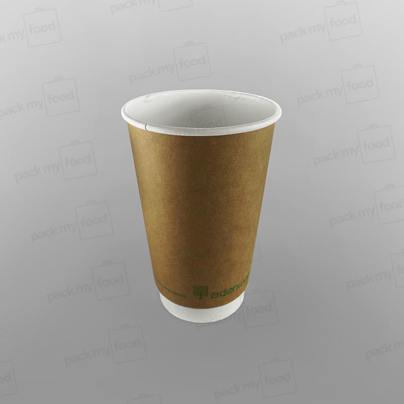 Compostable Coffee Cup Double Wall Kraft