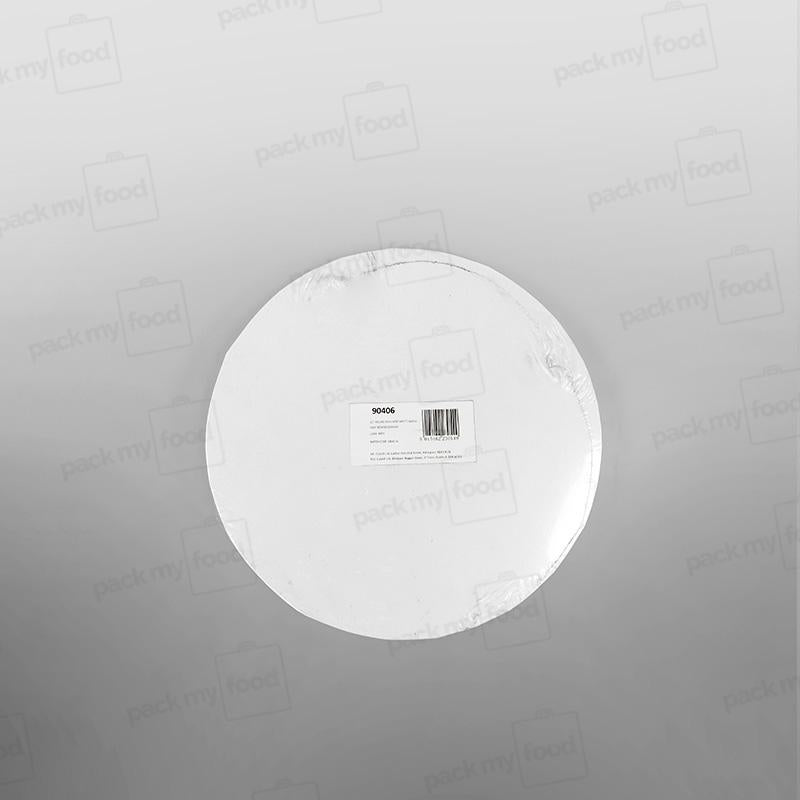 Cake Card White Round Masonite