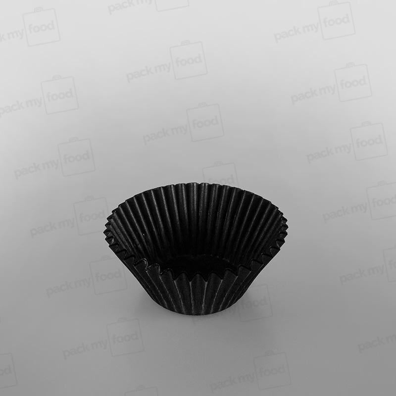 Bun Case Plain Black - 50 x 50mm