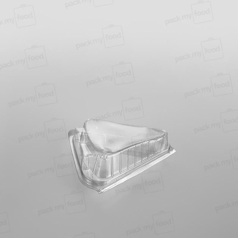 Clear Hinged Cake Slice Container