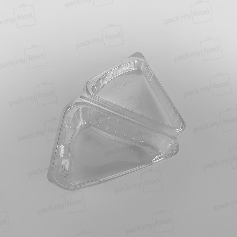 Clear Hinged Cake Slice Container
