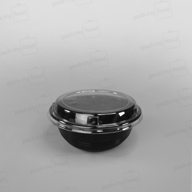 Somoplast Black Microwavable Donburi Bowl & Lid