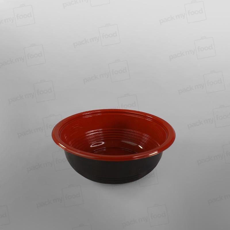 Somoplast Black/Red Microwavable Donburi Bowl & Microwavable Lid