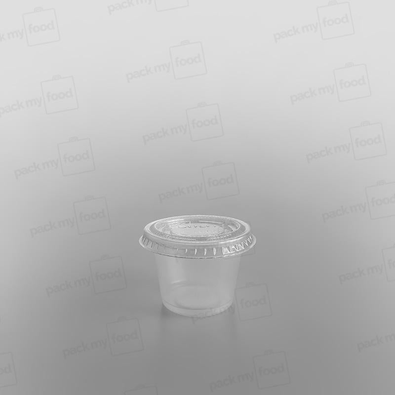Solo Plastic Sauce Pot Lid Clear