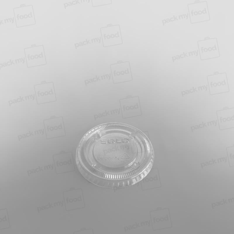 Solo Plastic Sauce Pot Lid Clear