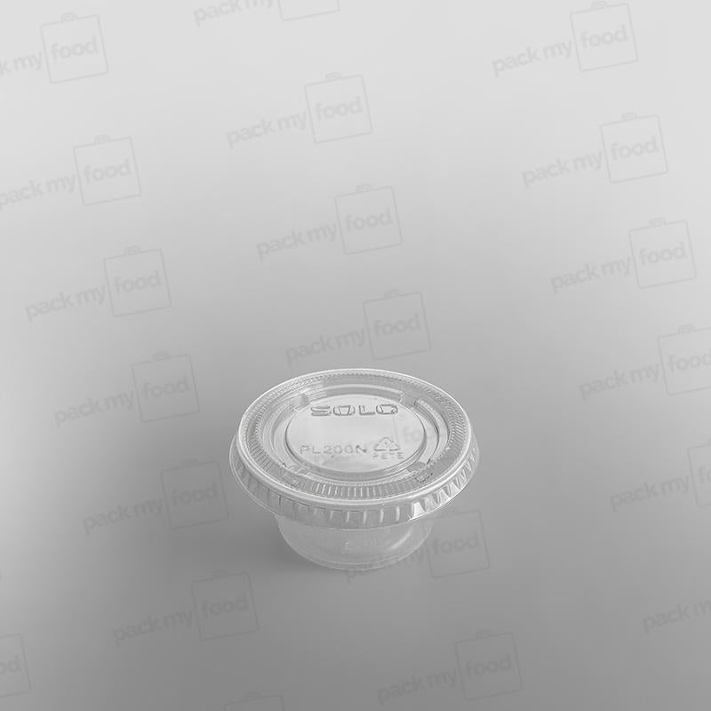 Solo Plastic Sauce Pot Lid Clear