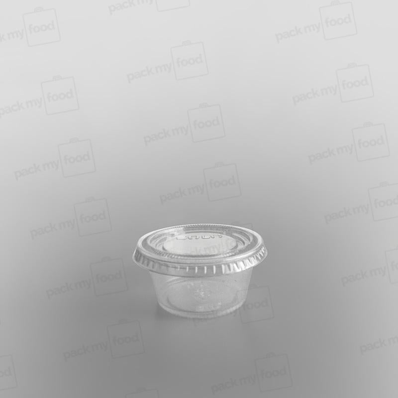 Solo Plastic Sauce Pot Lid Clear