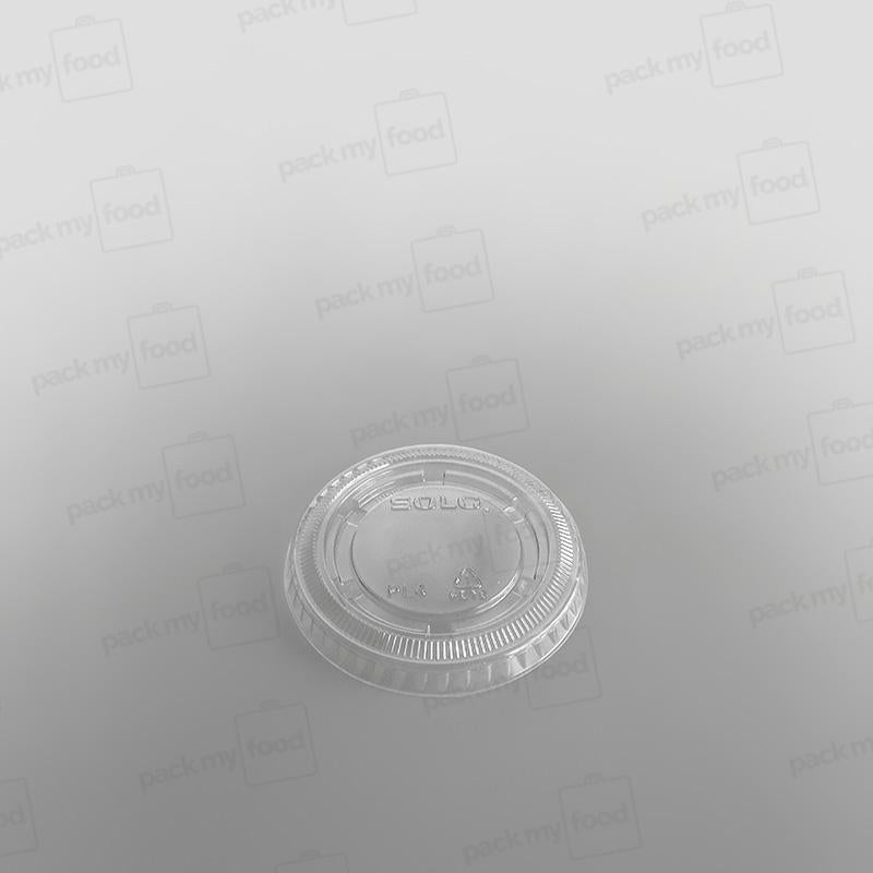 Solo Plastic Sauce Pot Lid Clear