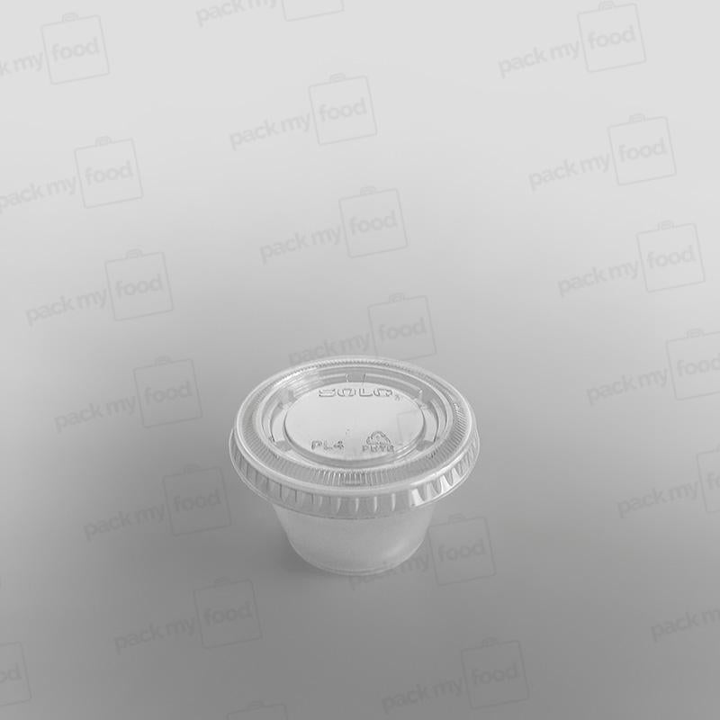 Solo Plastic Sauce Pot Lid Clear