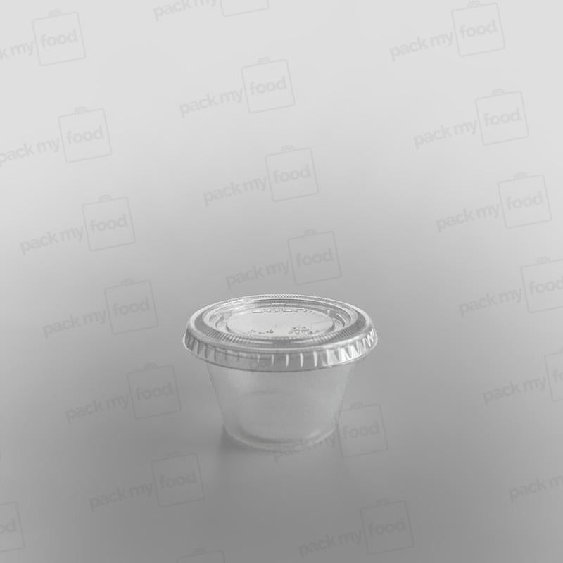 Solo Plastic Sauce Pot Lid Clear