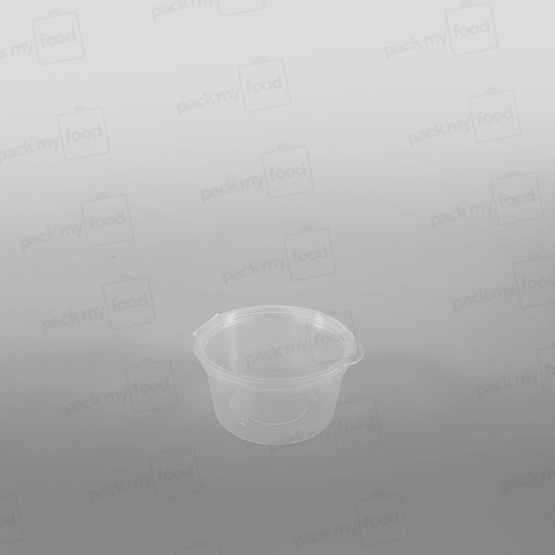 Hinged Plastic Container Round - 1oz