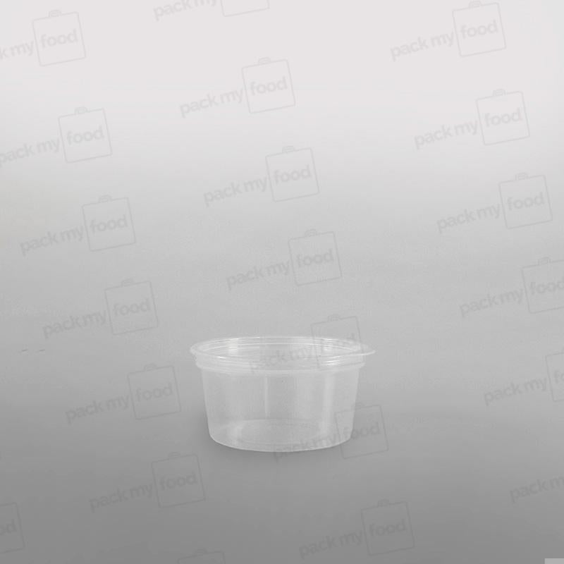 Hinged Plastic Container Round - 1oz