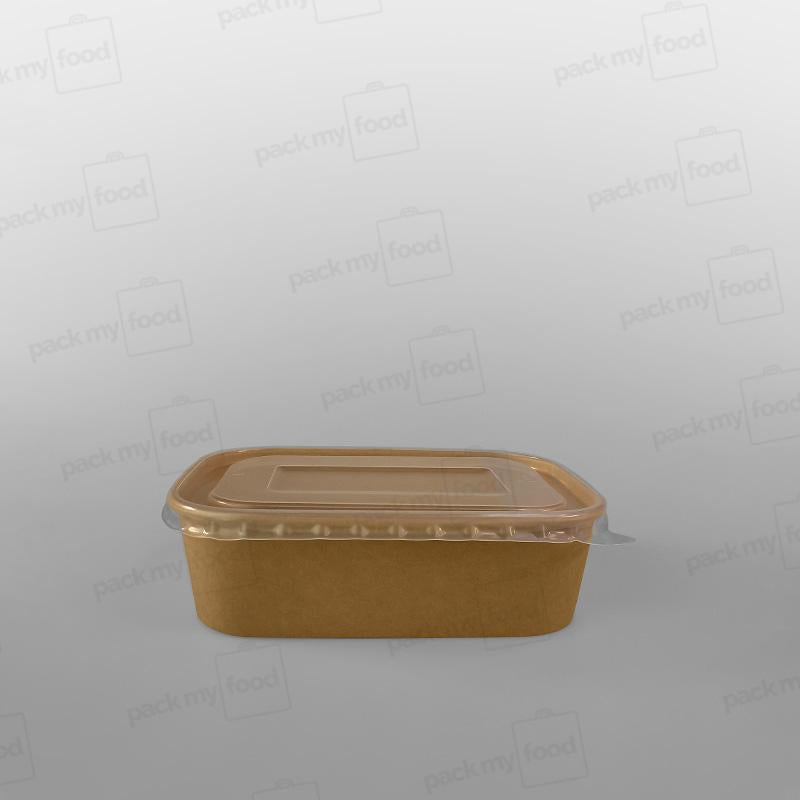 Go-Pak Rectangular Kraft Food Bowl
