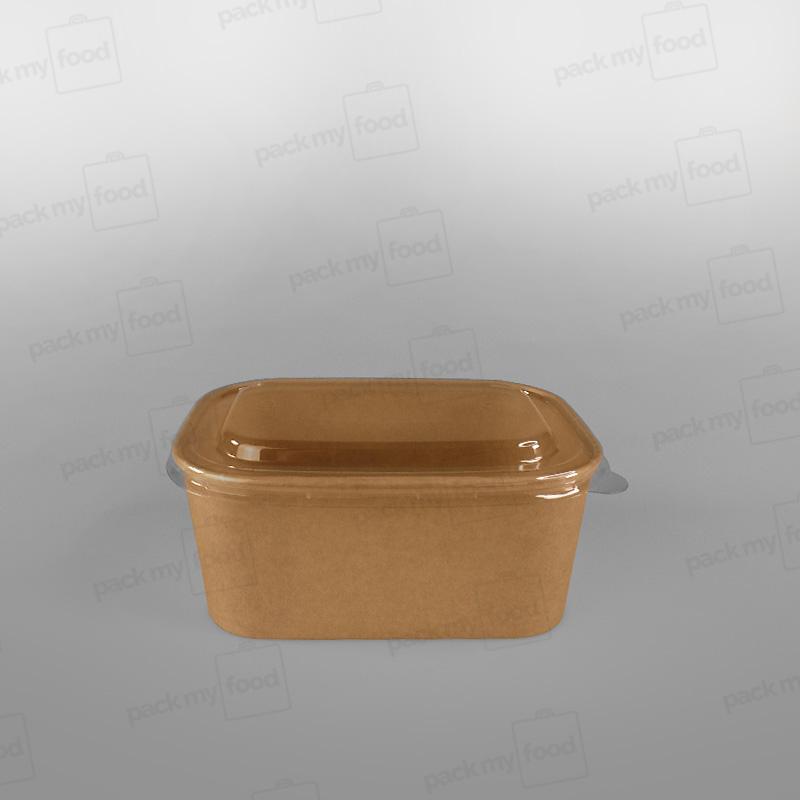 Go-Pak Rectangular Kraft Food Bowl