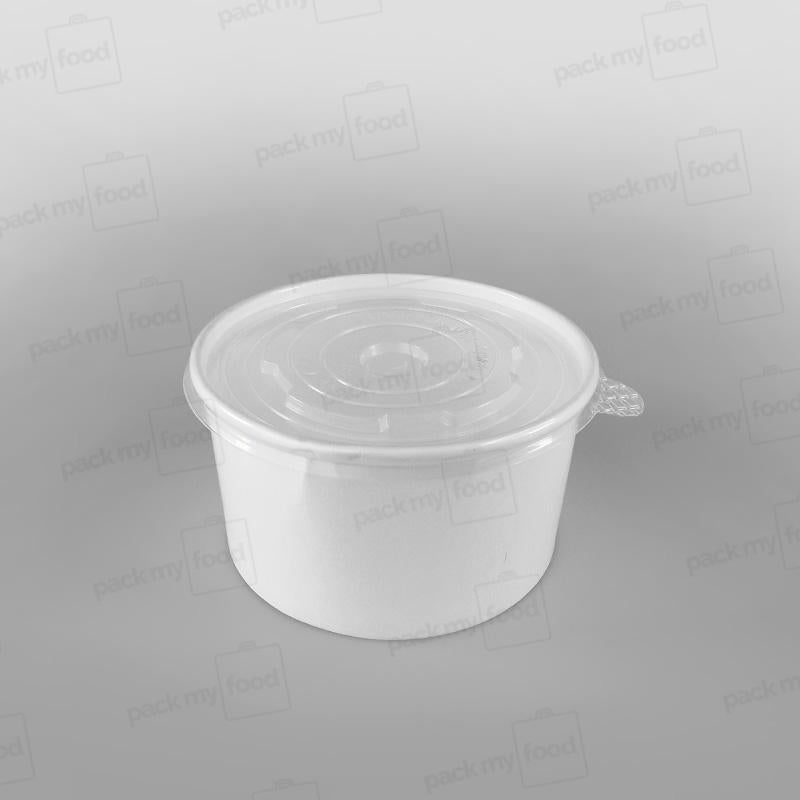 Paper Food Bowl - White
