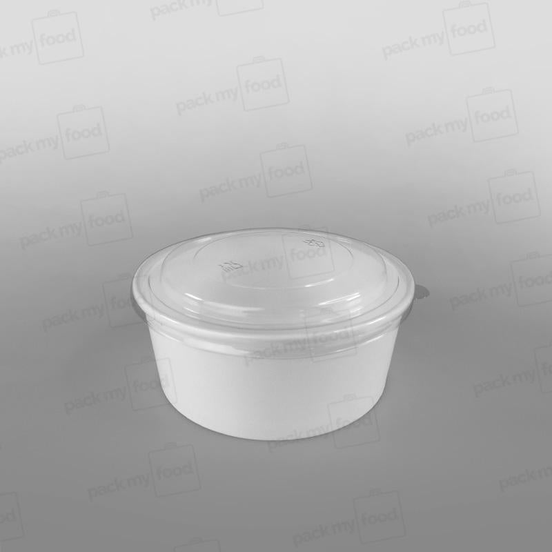 Paper Food Bowl - White