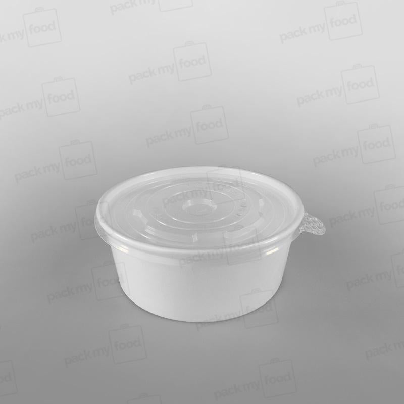 Paper Food Bowl - White