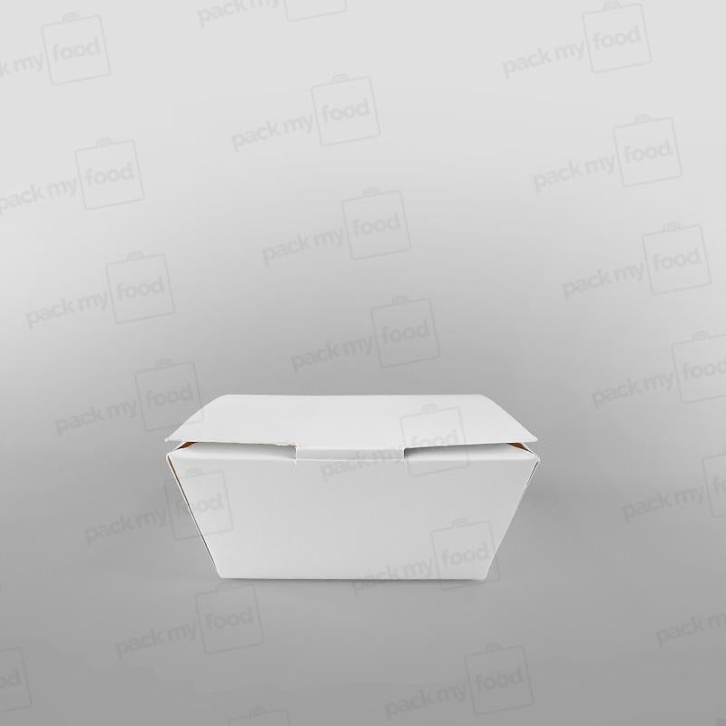 RC White Paper Fish & Chips Box - Hinged