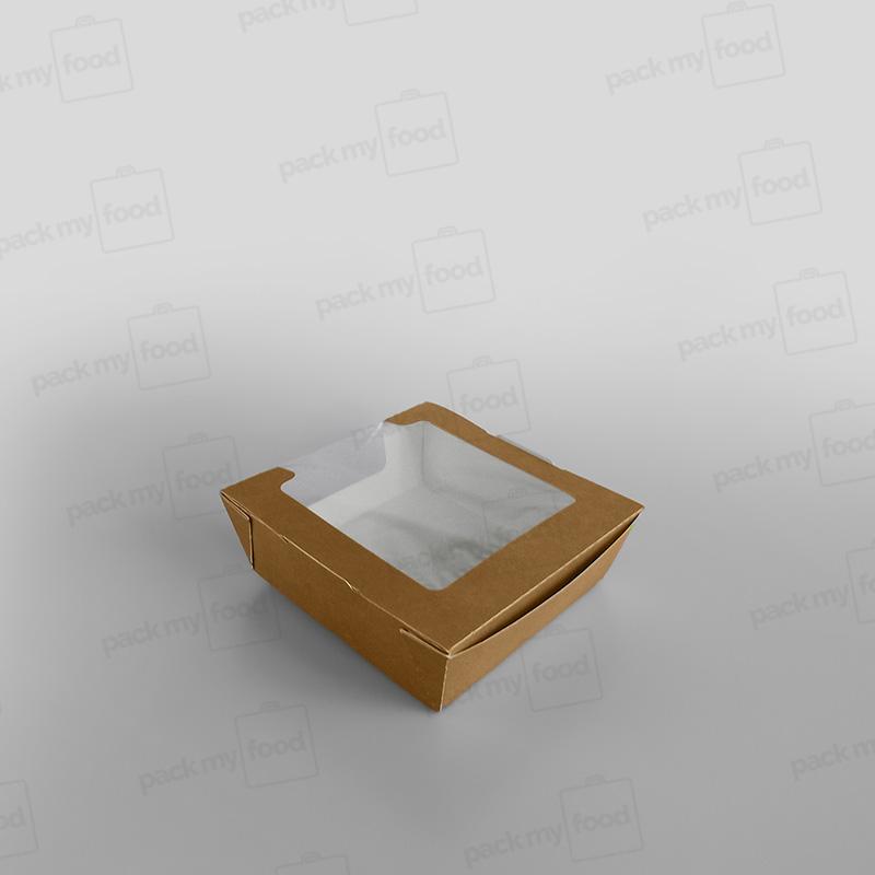Hinged Laminated Tray, Brown