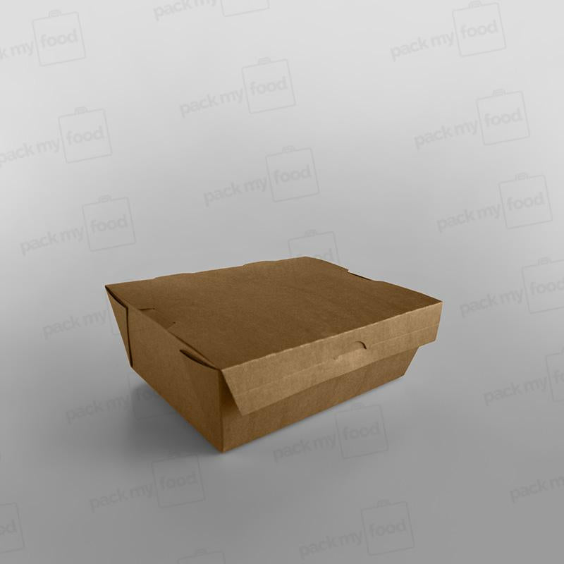 Kraft Hinged Food Container