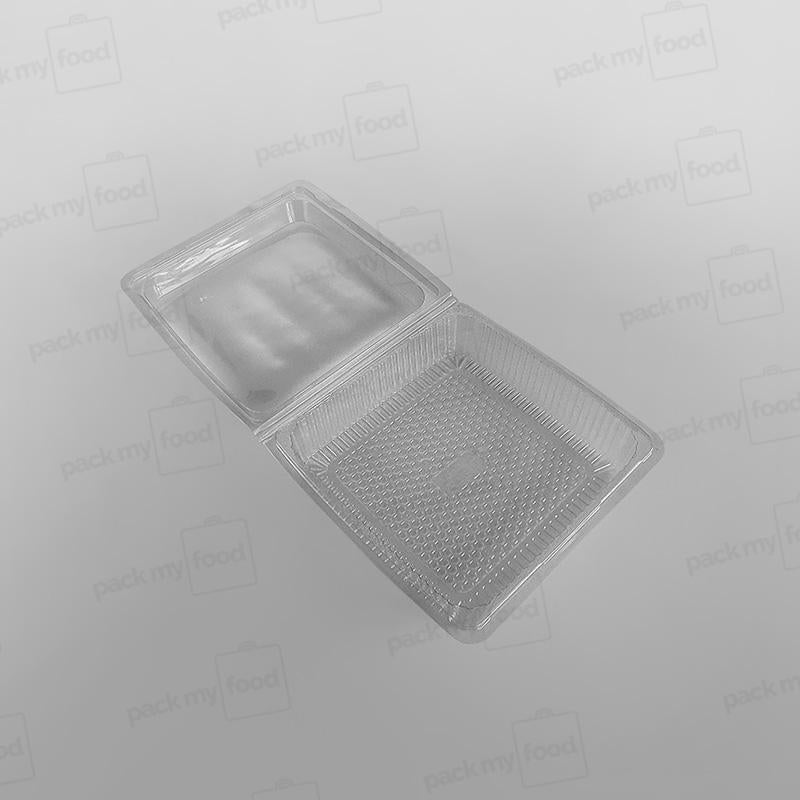 GPI Traitipack Clear Hinged Square Bakery Container