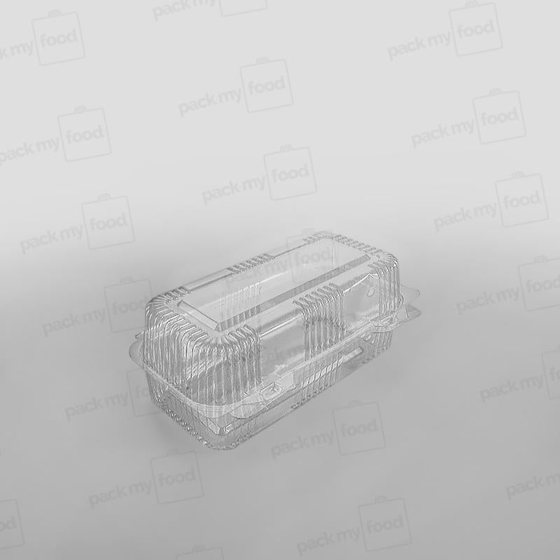 Somoplast Clear Hinged Rectangular Bakery Container