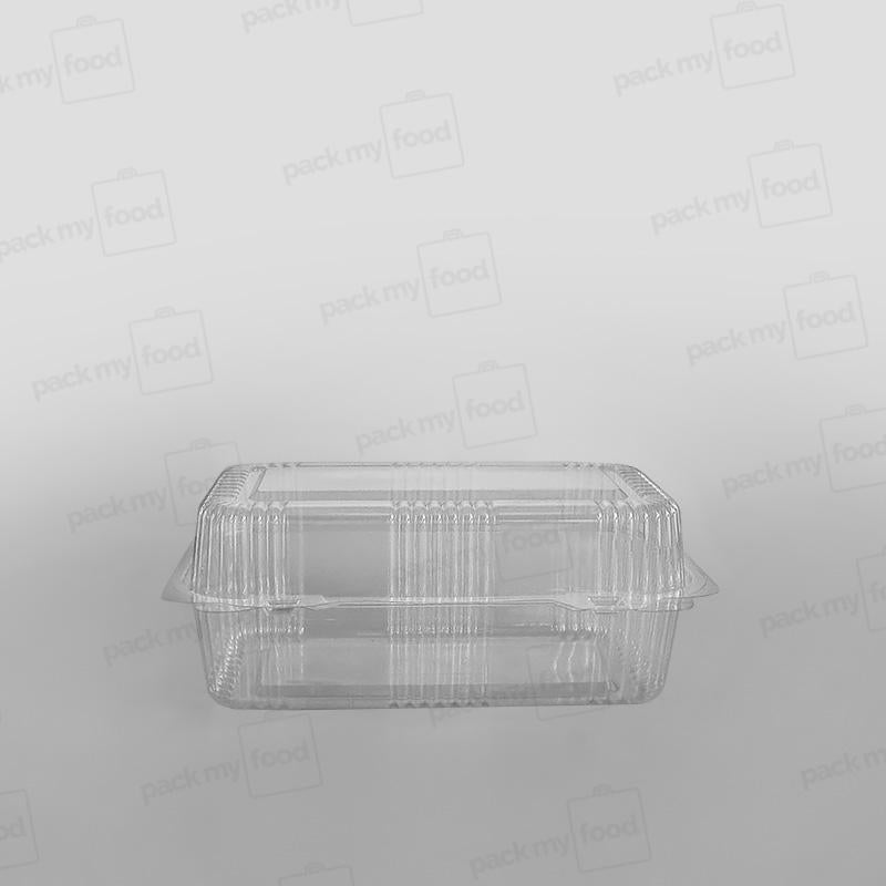 Somoplast Clear Hinged Rectangular Bakery Container