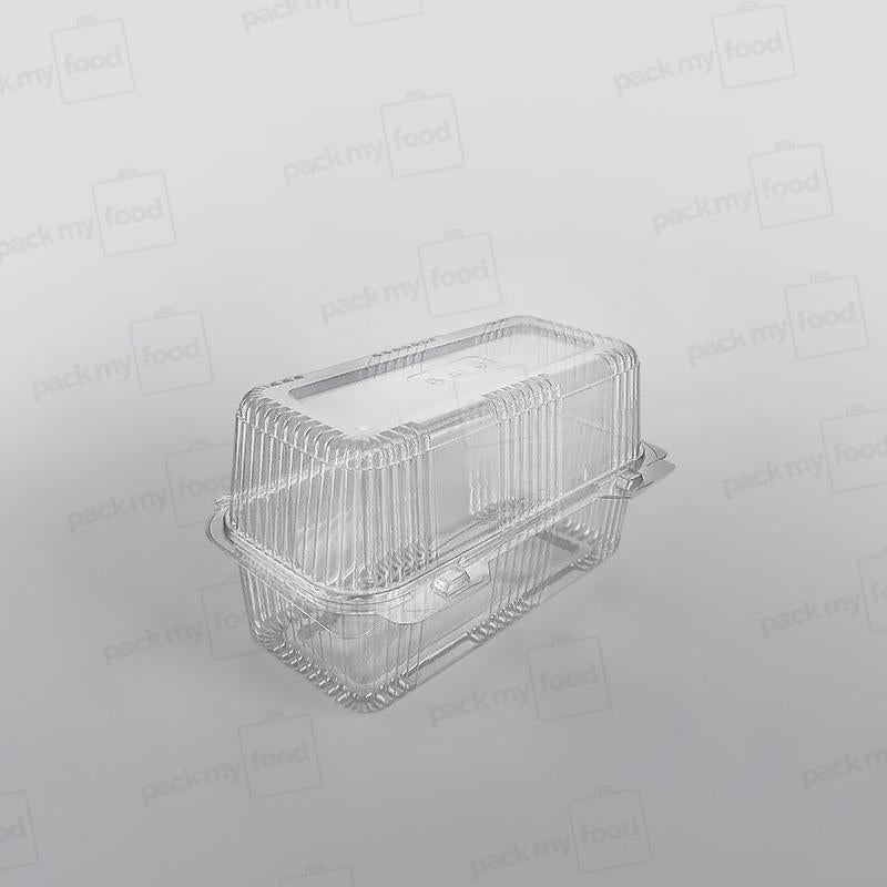 Somoplast Clear Hinged Rectangular Bakery Container