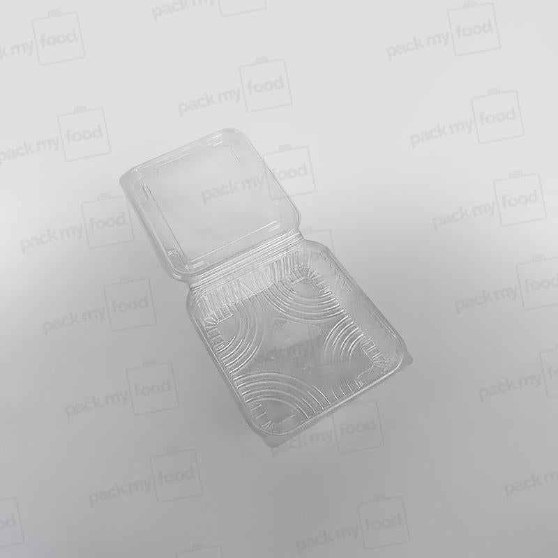 Somoplast Clear Hinged Domed Square Container