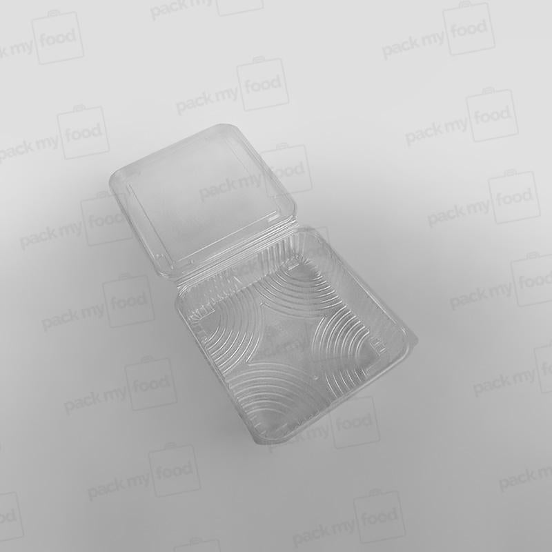 Somoplast Clear Hinged Domed Square Container