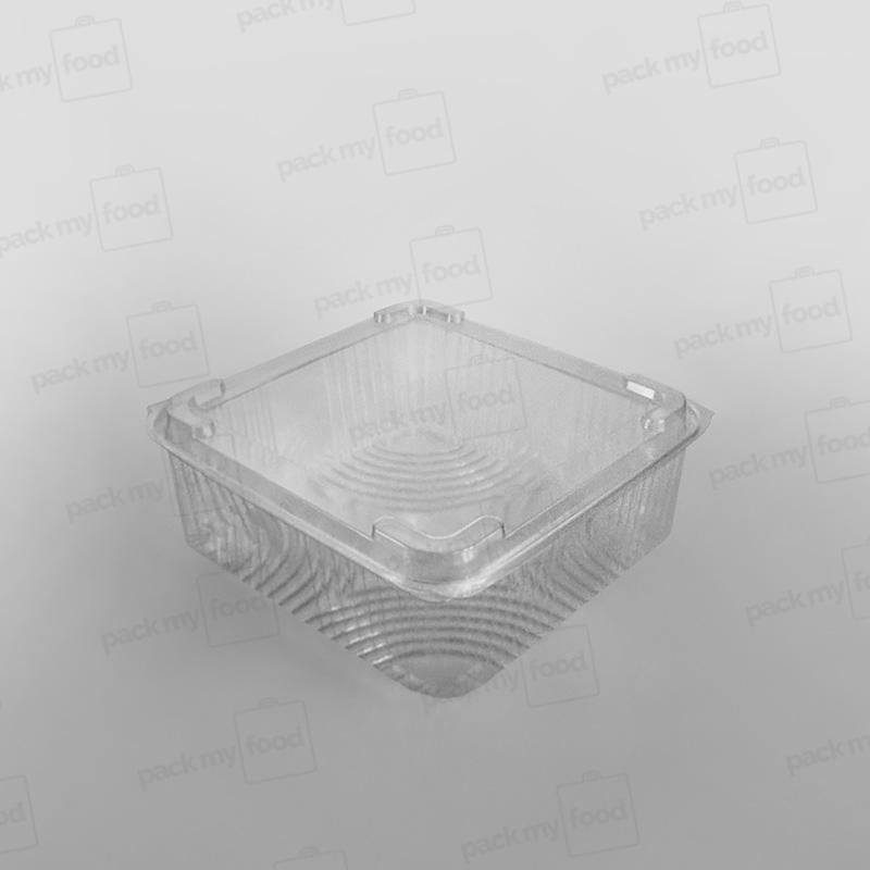 Somoplast Clear Hinged Domed Square Container