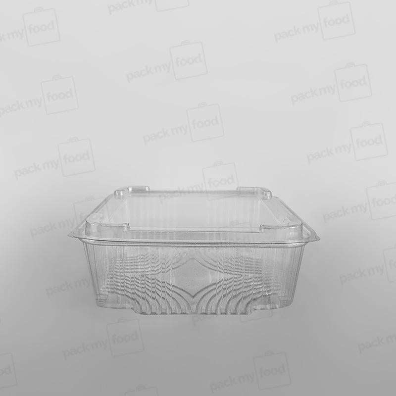 Somoplast Clear Hinged Domed Square Container