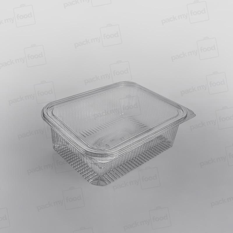 Somoplast Clear Hinged Rectangular Plastic Container