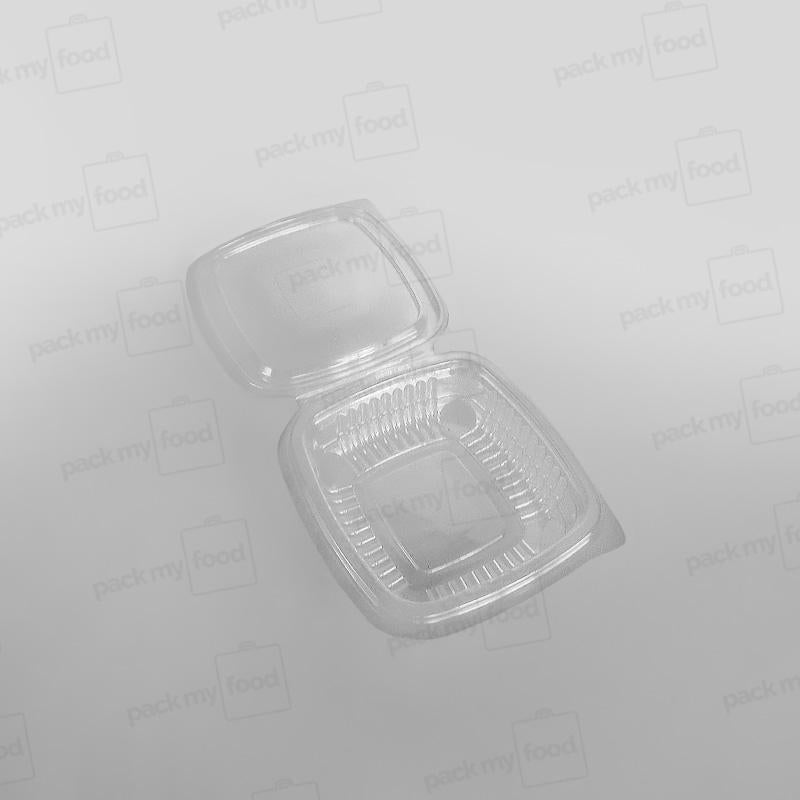 Somoplast Clear Hinged Flat Square Container