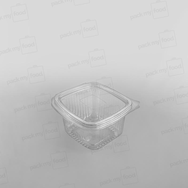 Somoplast Clear Hinged Flat Square Container