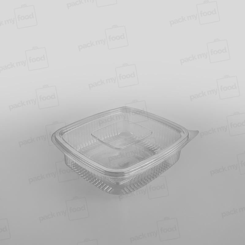 Somoplast Clear Hinged Flat Square Container