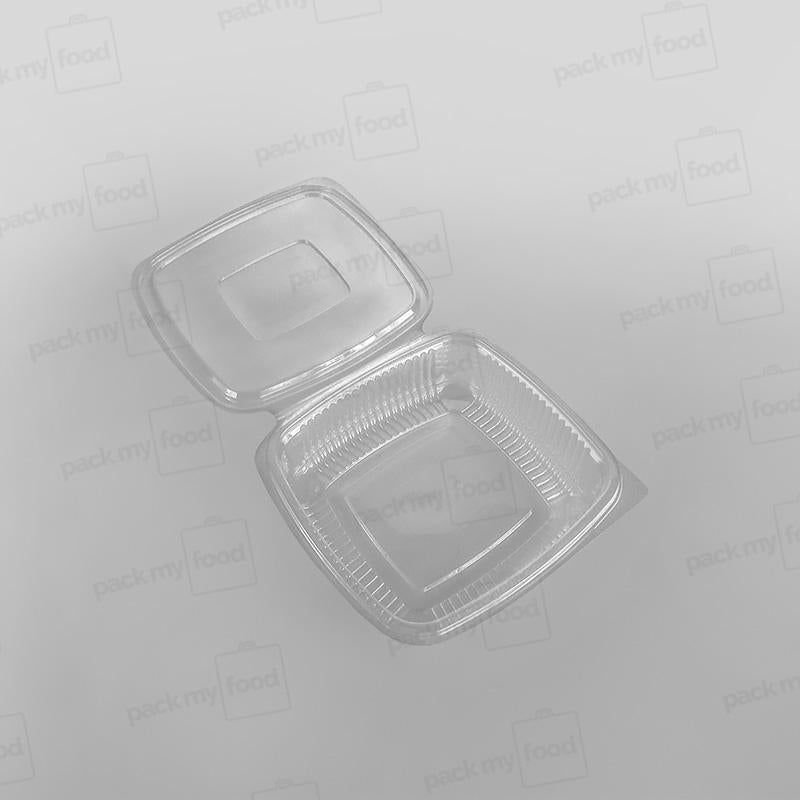 Somoplast Clear Hinged Flat Square Container