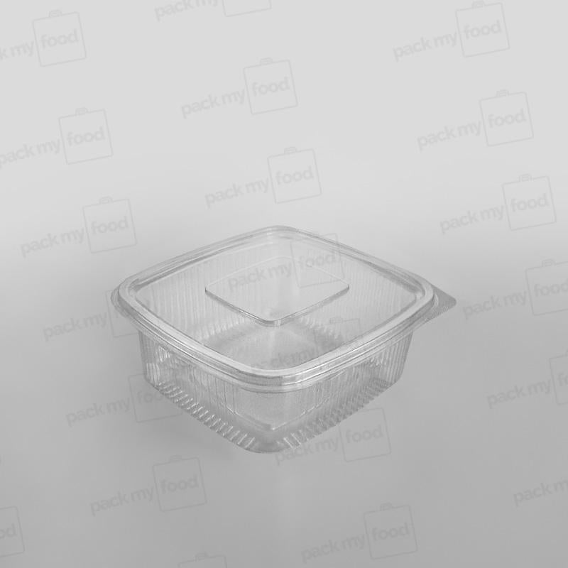 Somoplast Clear Hinged Flat Square Container