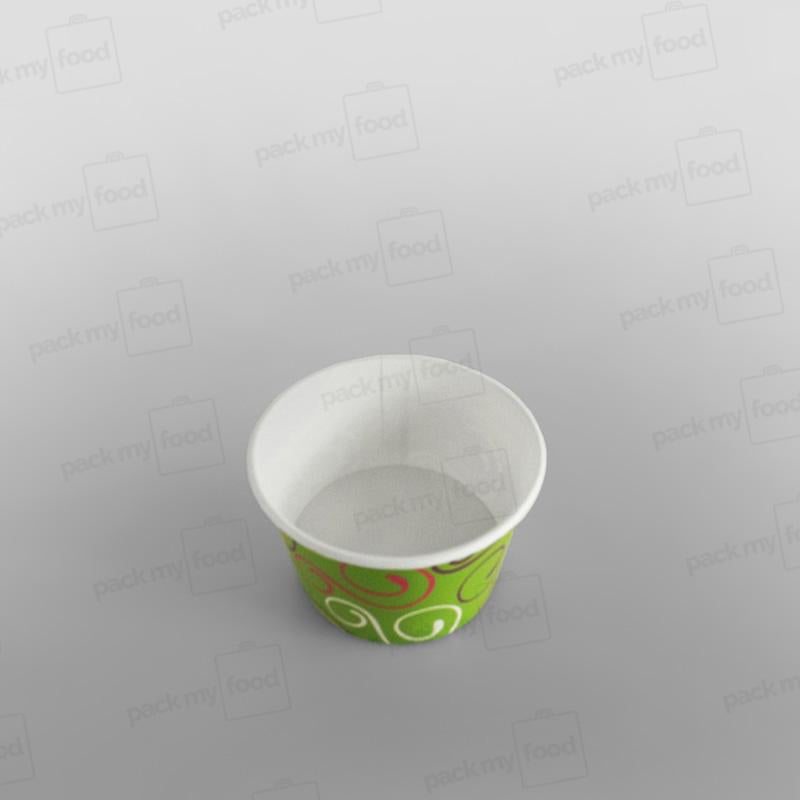 Paper Ice Cream Cups, Green Design