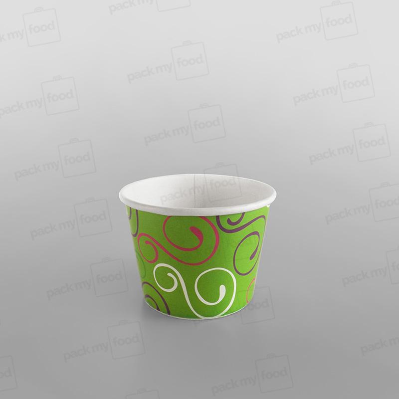 Paper Ice Cream Cups, Green Design